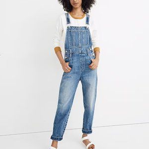 Madewell | Straight-Leg Overalls in Hickory Wash | XS